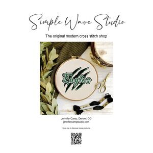 Eagles‎ Football Counted Cross Stitch Pattern Chart